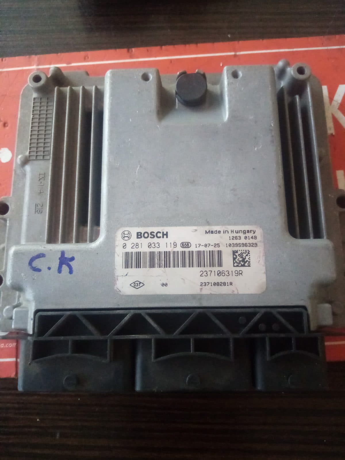 0281 033 119 237106319r RENAULT MOTOR BEYNİ - 0281 033 119 237106319r - Görsel 1