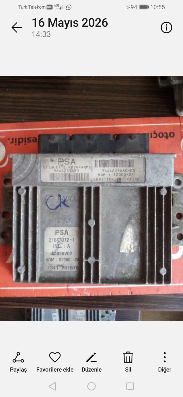 Peugeot motor beyni - S2000-2a - Görsel 1