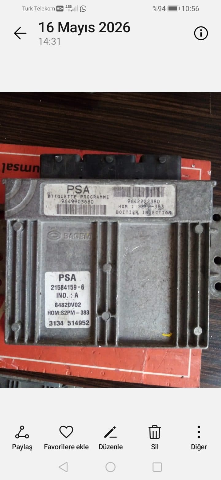 Peugeot motor beyni - S2000 383 - Görsel 1