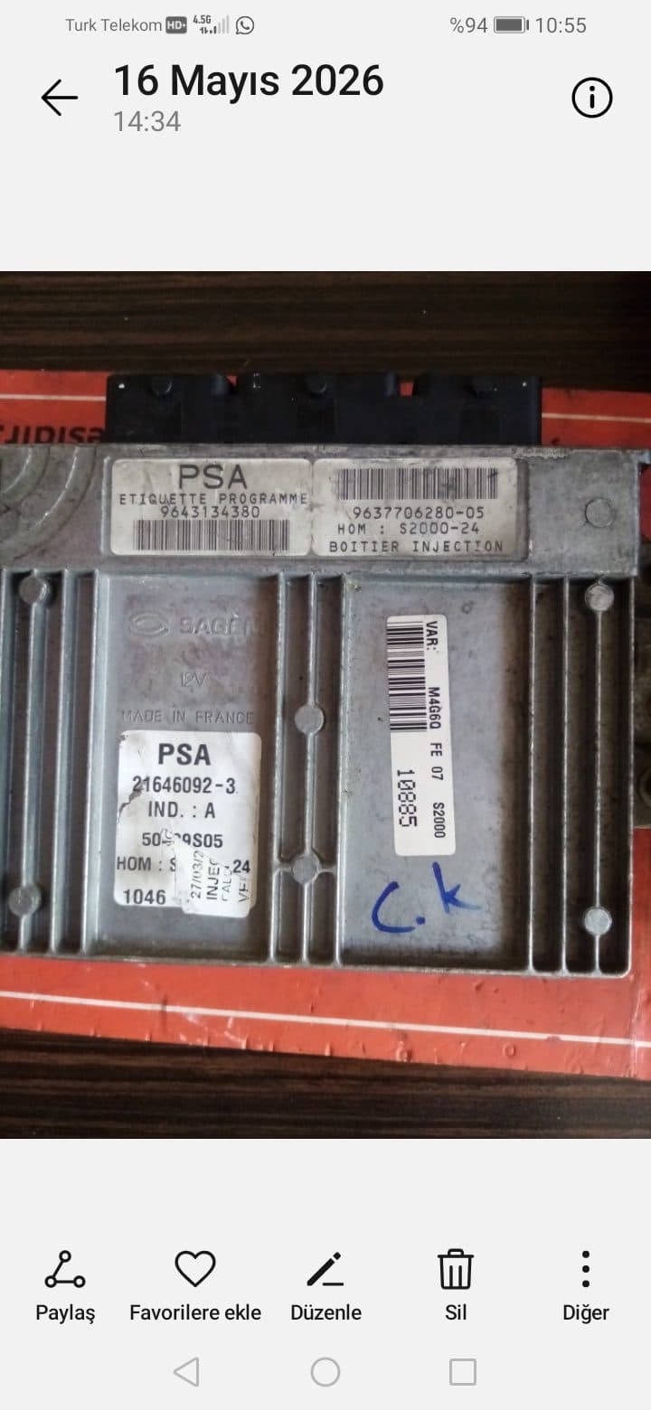 Peugeot motor beyni - S2000- 24 - Görsel 1