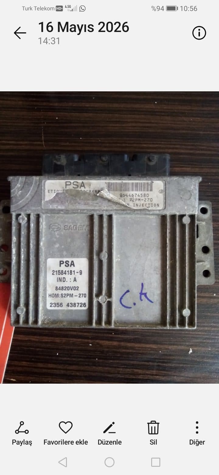 Citroen motor beyni - S2pm 270 - Görsel 1