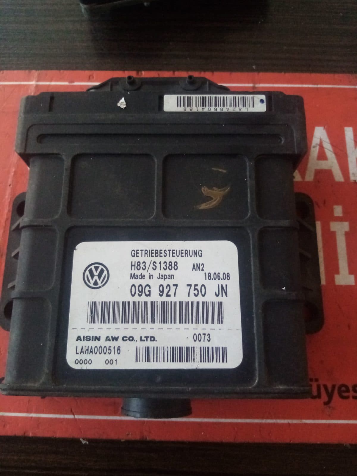 09G 927 750 JN WOLSVAGEN ŞANZIMAN BEYNİ - 09g 927 750 jn - Görsel 1
