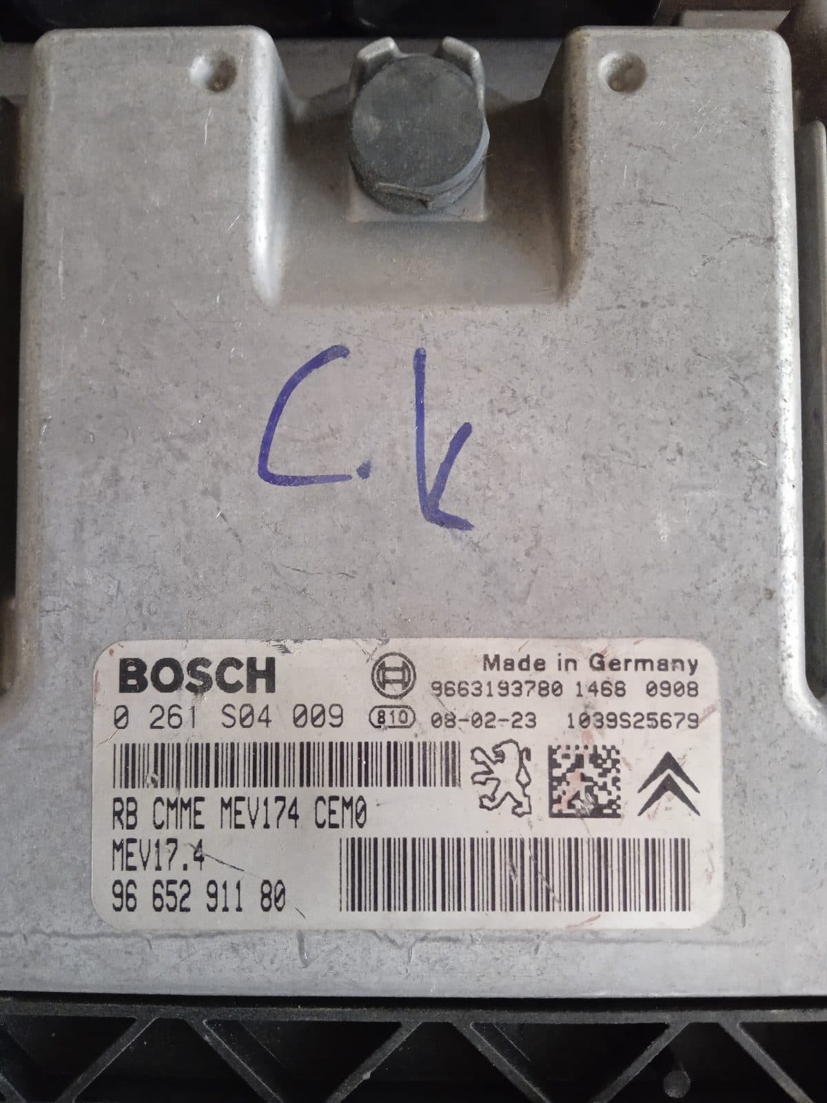 PEUGEOT 207 MEV17.4 MOTOR BEYNİ 0261S04009 / 9665291180 MOTOR B EYNİ - MEV17.4 0261S04009 / 9665291180 - Görsel 1