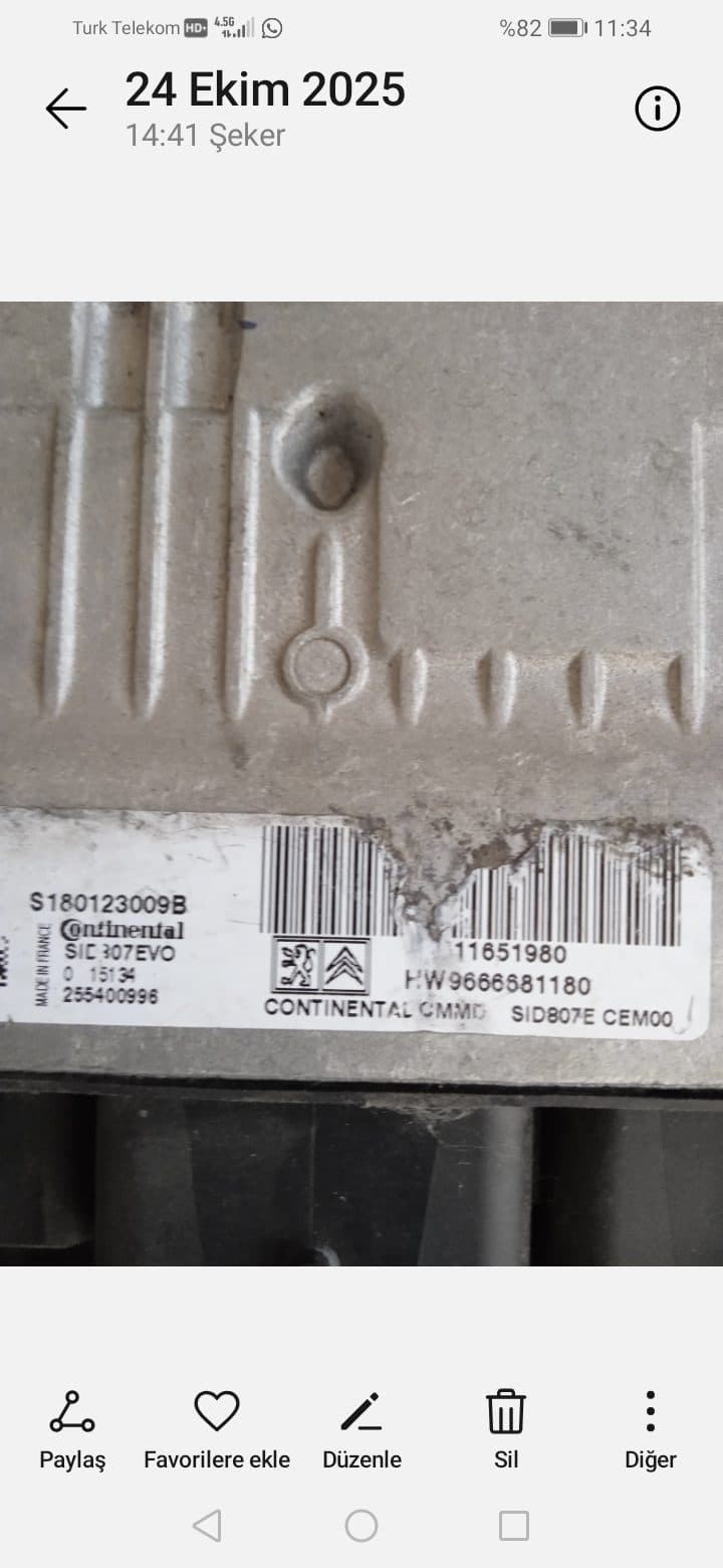Peugeot citroen motor beyni - S180123009b - Görsel 1