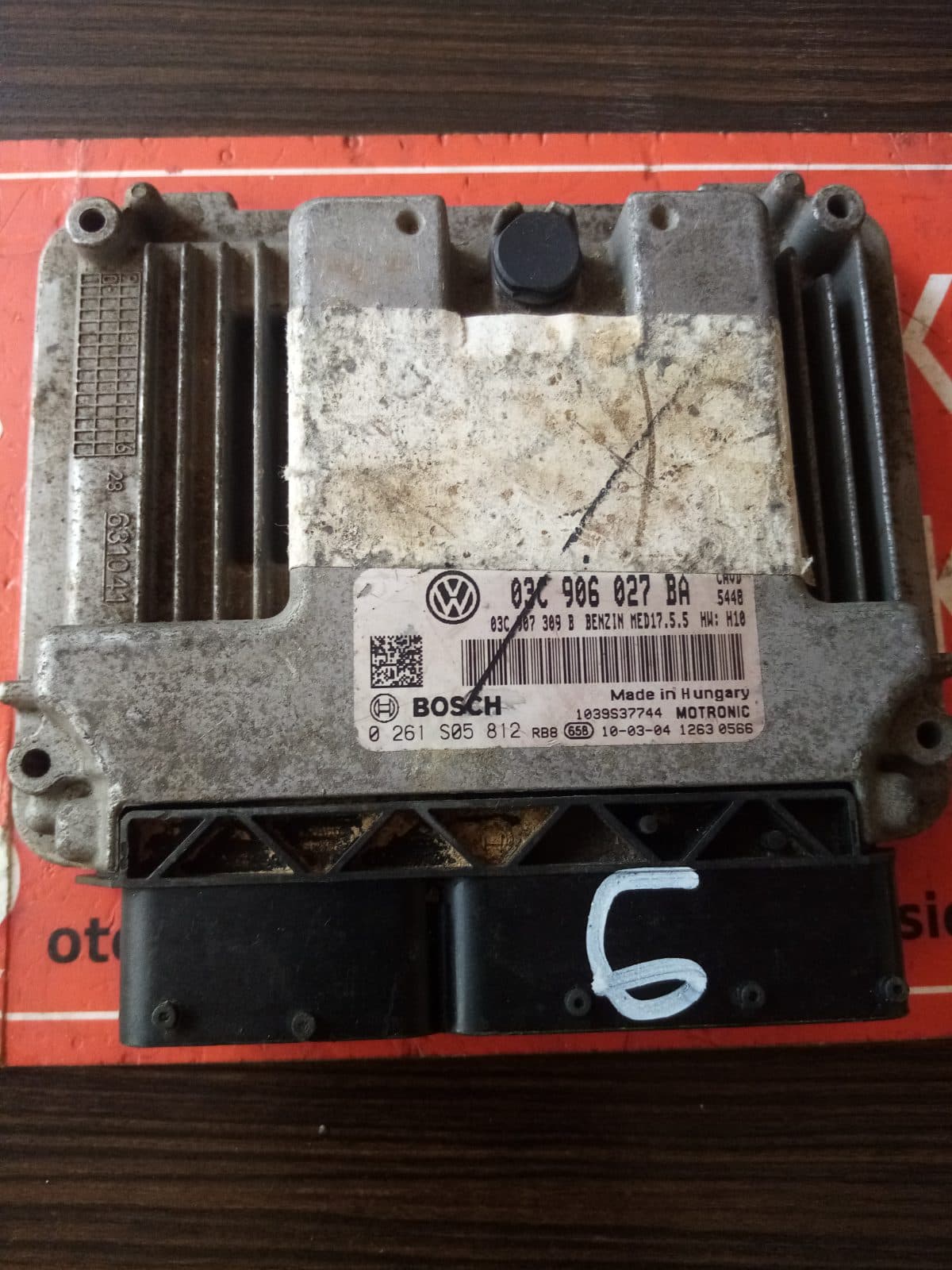 0261s05812 03c906027ba Wolsvagen motor beyni - 0 261 s05 812 03c 906 027 ba - Görsel 1